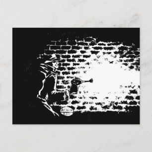 Raygun Noir vycard, teckning av Michael Avolio Vykort