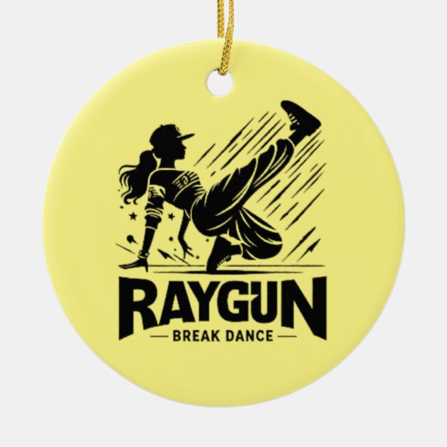 Raygun Raygun Brydancer,brott Julgransprydnad Keramik (Framsidan)