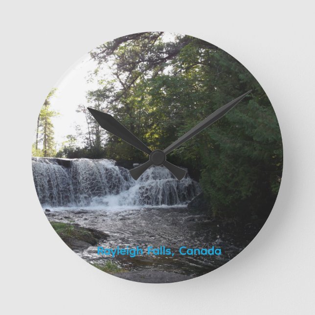 Rayleigh Falls Rund Klocka (Framsida)