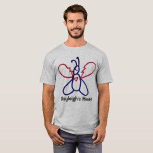 Rayleighs T-tröja för hjärtafjäril T Shirt