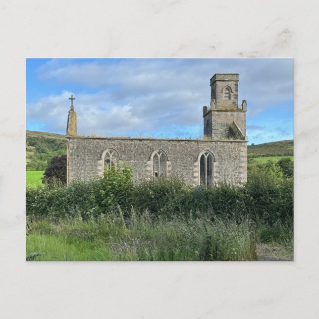 Raylict St Colmac Church Isle of Bute Scotland Helg Vykort (Framsida)