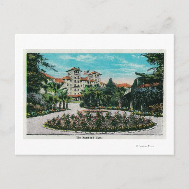 Raymond Hotel and GroundsPasadena, CA Vykort (Framsida)
