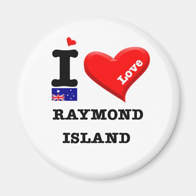 RAYMOND ISLAND - I Kärlek Magnet (Framsidan)
