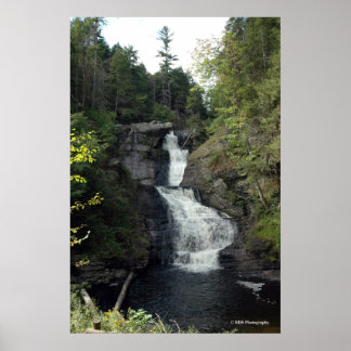 Raymondfärdighetsfall i Poconos. print 0283-1 Poster