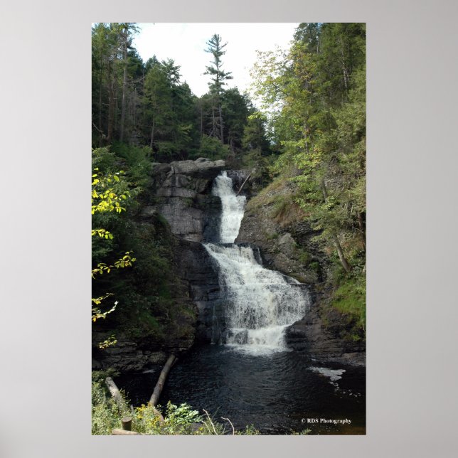 Raymondfärdighetsfall i Poconos. print 0283-1 Poster (Framsidan)