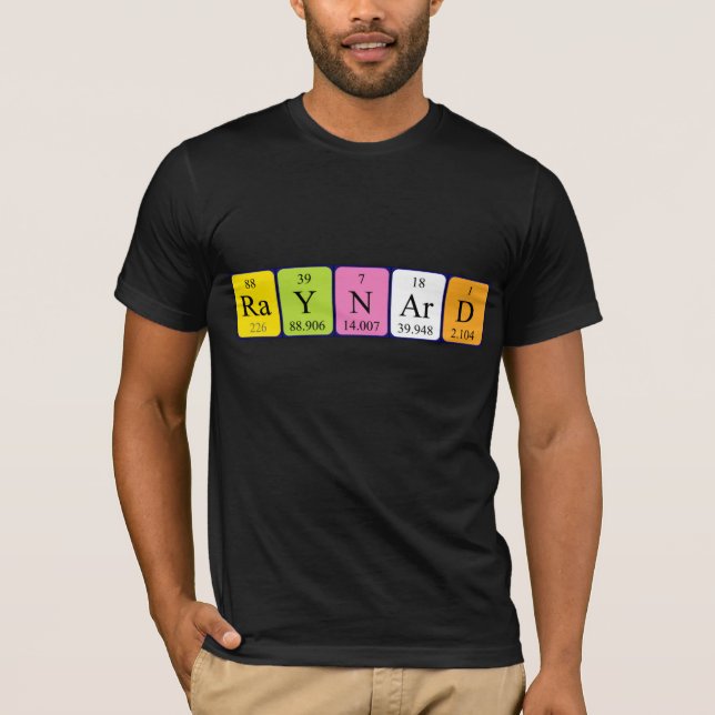 Raynard-skjorta bord namn t-shirt (Framsida)