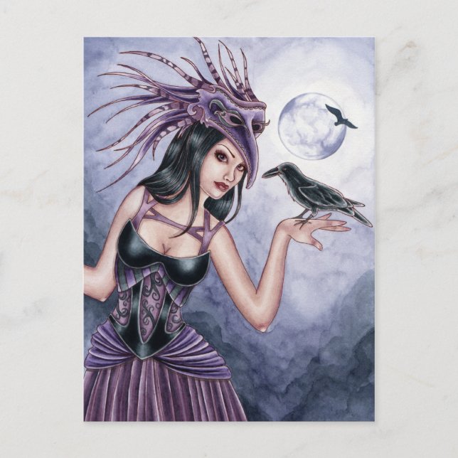 Rayne - Raven Witch Postcard Vykort (Framsida)