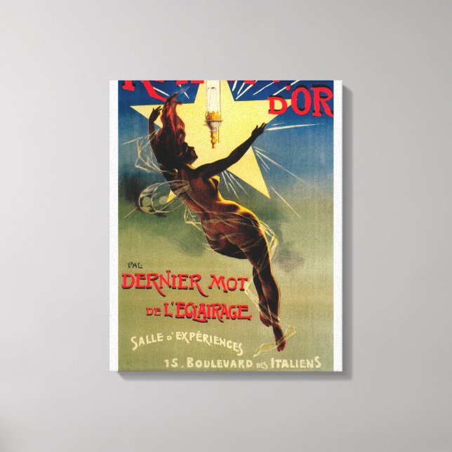Rayon D'Or Restaurant Promotional Poster Canvastryck (Framsida)