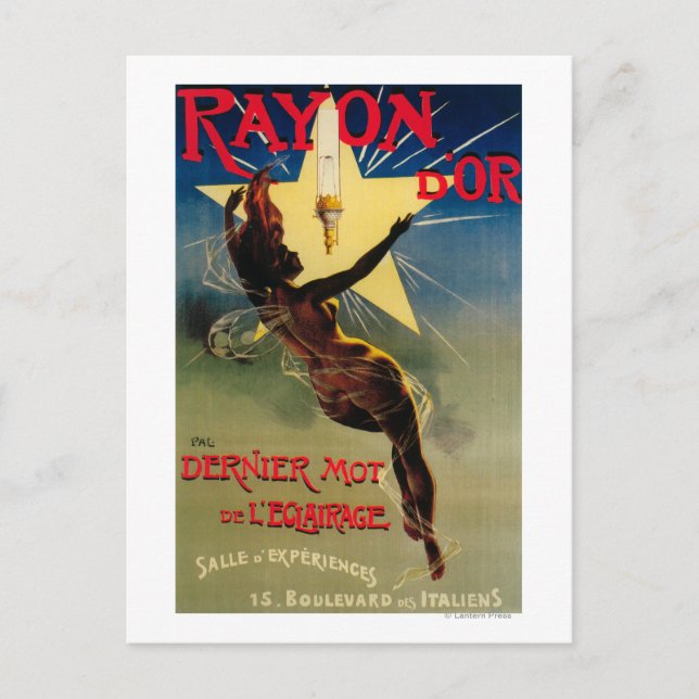 Rayon D'Or Restaurant Promotional Poster Vykort (Framsida)