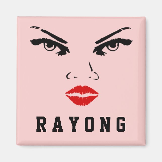Rayong, Thailand Woman Magnet (Framsidan)