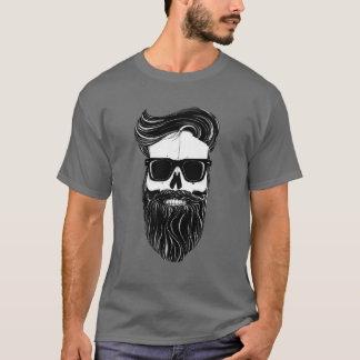 Ray's black bearded skull tee