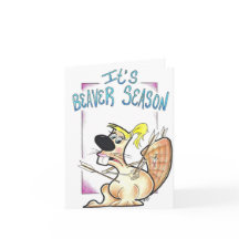 Ray's Det är Beaver Season Funny Greeting Card