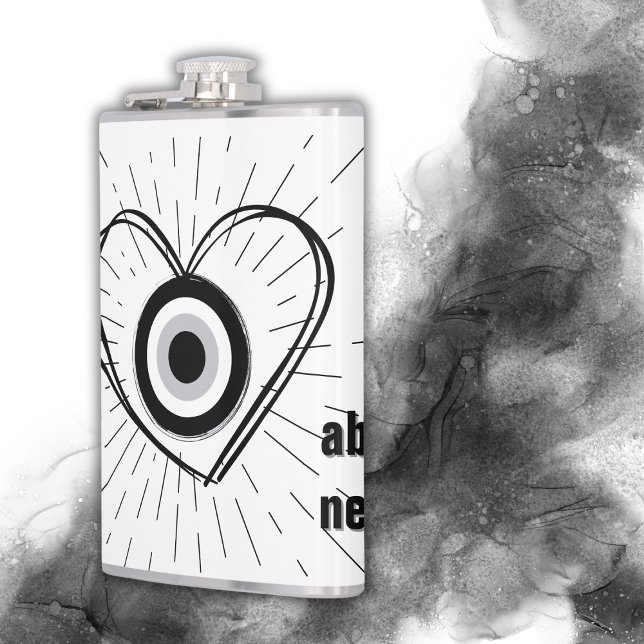 Rays, Heart, Black Evil Öga Protection monogram | Fickplunta (Skapare uppladdad)