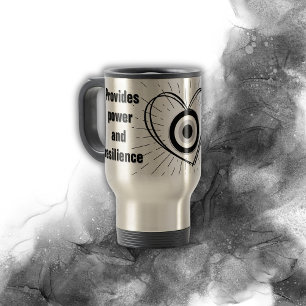Rays, Heart, Black Evil Öga Protection monogram Resemugg