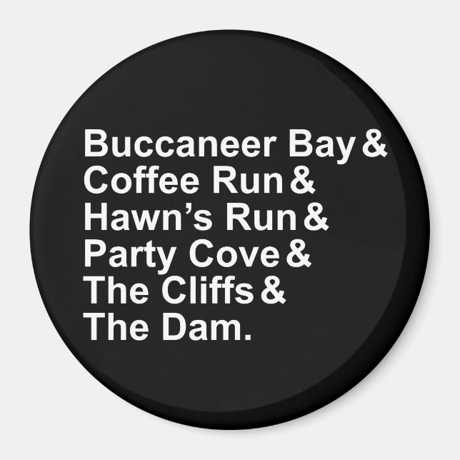 Raystown Sjö Hangouts Magnet (Framsidan)