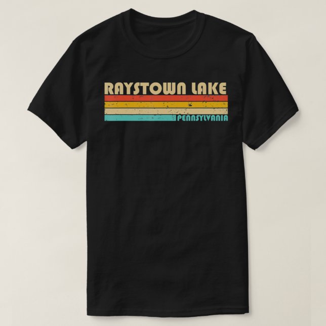 RAYSTOWN SJÖ PENNSYLVANIA Funny Fishing Camping S T Shirt (Design framsida)