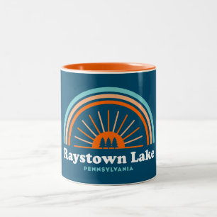 Raystown Sjö Pennsylvania Rainbow Två-Tonad Mugg