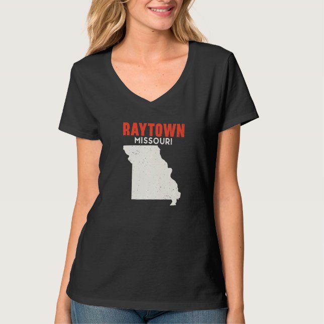 Raytown Missouri USA State America Travel Missouri T Shirt (Framsida)