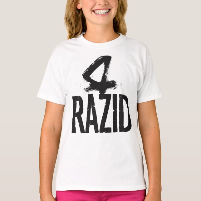 RAZID Contemporary Brush Logotyp T-Shirt (Framsida)