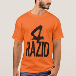 RAZID Fragmented Type – Abstract Contemporary Bran T Shirt