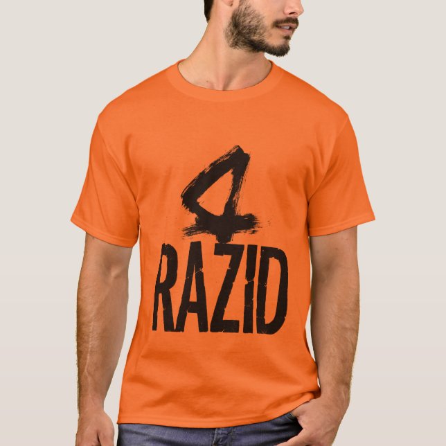 RAZID Fragmenterad Typ – Abstrakt Samtidskonst T Shirt (Framsida)