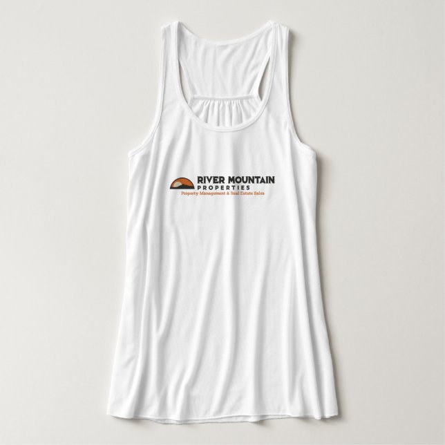 Razor back-tank linne med racerback  (Design framsida)
