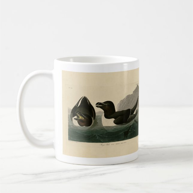 Razor Bill, John James Audubon's Birds of America  Kaffemugg (Vänster)