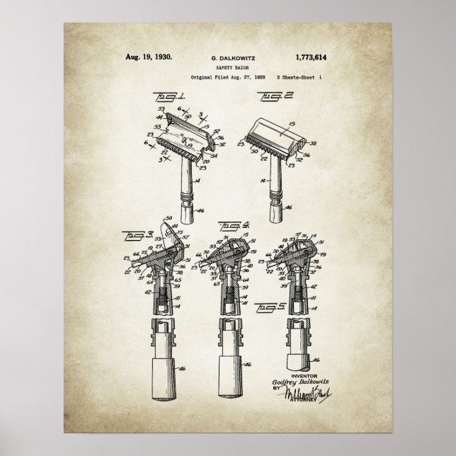Razor Patent Poster (Framsidan)
