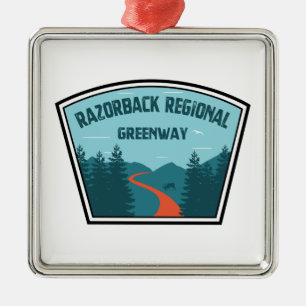 Razorback Regional Greenway Julgransprydnad Metall
