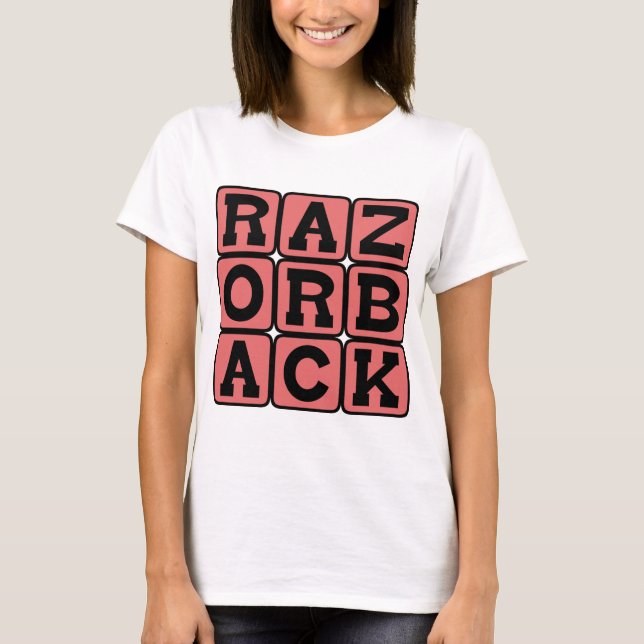 Razorback, Vildsvin T-shirt (Framsida)