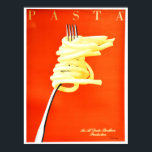 RAZZIA PASTA Al Dente Poster Art Deco Stil<br><div class="desc">Högupplöst reproduktion,  vassa toppen-utskrifter,  färg korrigerat för vibrant och skarpt färger och digitalt reparerat för tårar,  fläckar,  saknade inslag. Pasta Al Dente av Razzia circa 1990-talet.</div>