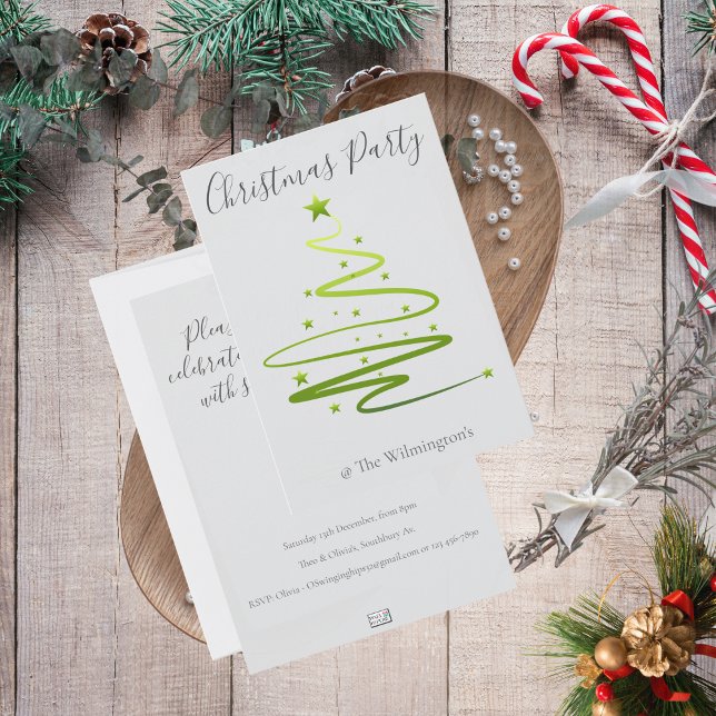 Razzle Dazzle-inbjudan till julfest Inbjudningar (Razzle Dazzle Christmas Party Invitation)
