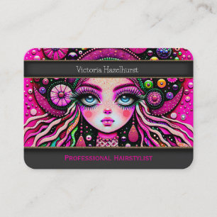 Razzle Dazzle Roligt Professionell Hair Stylist Visitkort