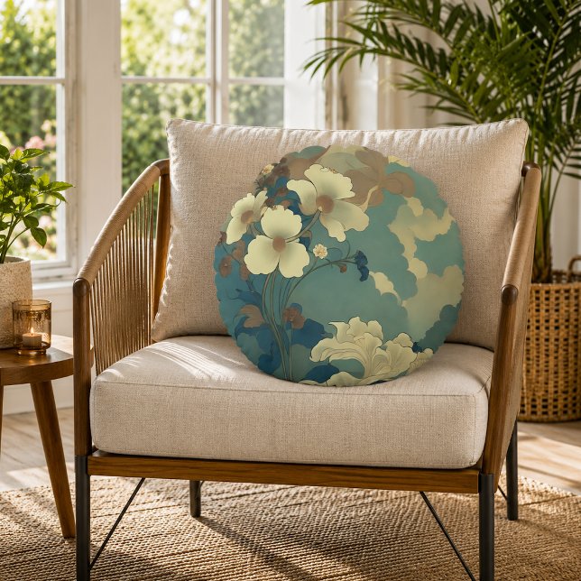 Razzle i gryningen rund kudde (Razzle at Dawn Round Pillow
)