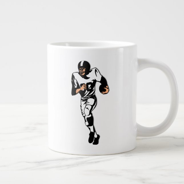 RB Fotbollsspelare / Sportdesign Jumbo Mugg (Höger)