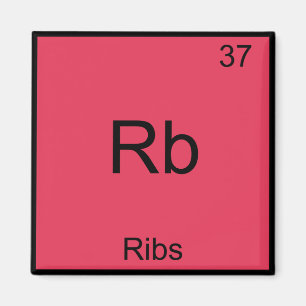 Rb - revbenskemisk Inslag-symbol funn Magnet