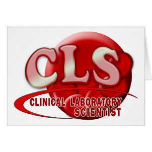 RBC CLS CLINICAL LABORATORY SCIENTIST SWOOSH LOGOT HÄLSNINGSKORT