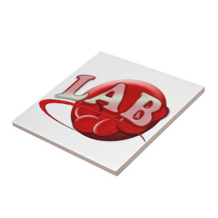 RBC LABORATORY LOGOTYP RED BLOOD CELLS KAKELPLATTA