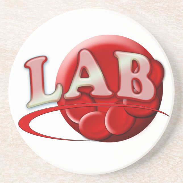 RBC LABORATORY LOGOTYP RED BLOOD CELLS UNDERLÄGG SANDSTEN (Framsidan)