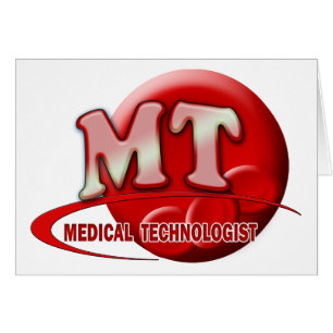 RBC MT LABORATORY SWOOSH LOGOTYP - MEDICINSK TECH HÄLSNINGSKORT