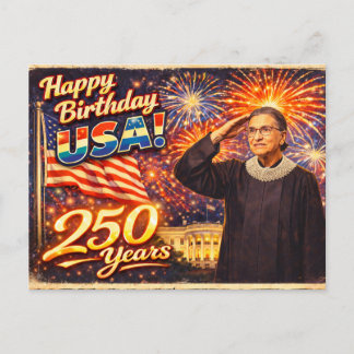 RBG 250 år av excellens Ruth Bader Ginsburg Vykort