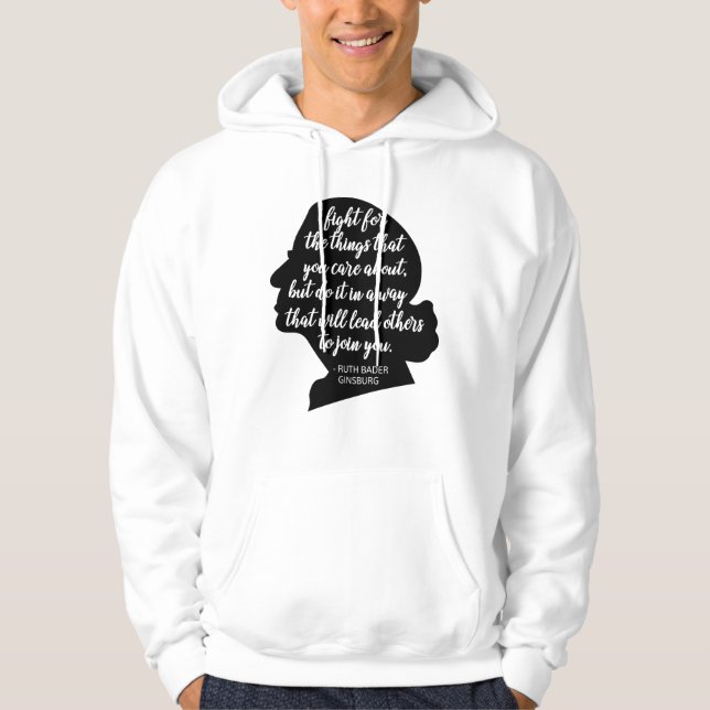 RBG-citat, Ginsburg-citat, Ruth Bader Ginsburg Hoodie (Framsida)