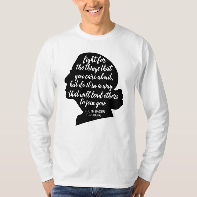 RBG-citat, Ginsburg-citat, Ruth Bader Ginsburg T Shirt (Framsida)