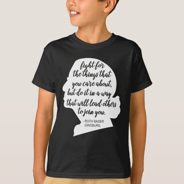 RBG-citat, Ginsburg-citat, Ruth Bader Ginsburg T Shirt (Framsida)