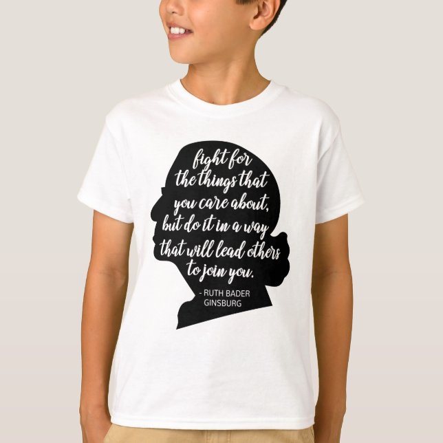 RBG-citat, Ginsburg-citat, Ruth Bader Ginsburg T Shirt (Framsida)