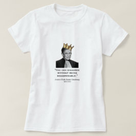 RBG, citat, vitt T Shirt