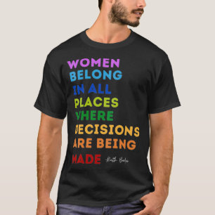 RBG citerar kvinnor i alla Ställen ökända fem T Shirt