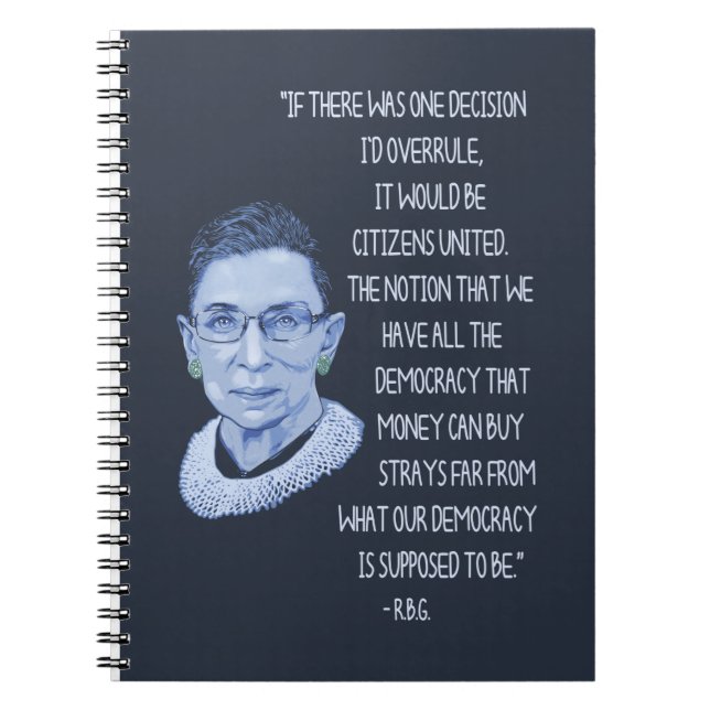 RBG Citizens United Anteckningsbok (Framsidan)