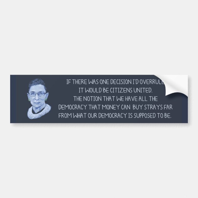 RBG Citizens United Bildekal (Framsidan)