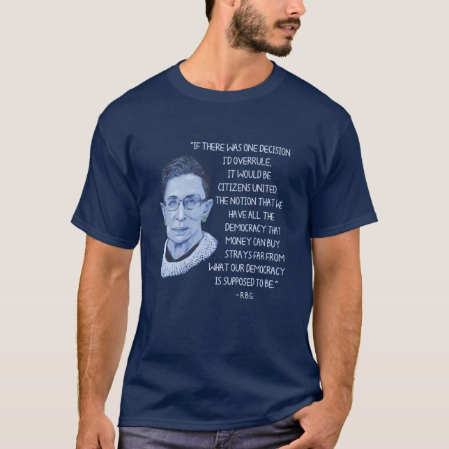 RBG Citizens United T Shirt (Framsida)